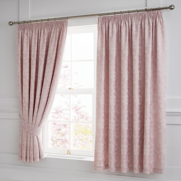 Serene Blossom Pencil Pleat Curtains - image 1