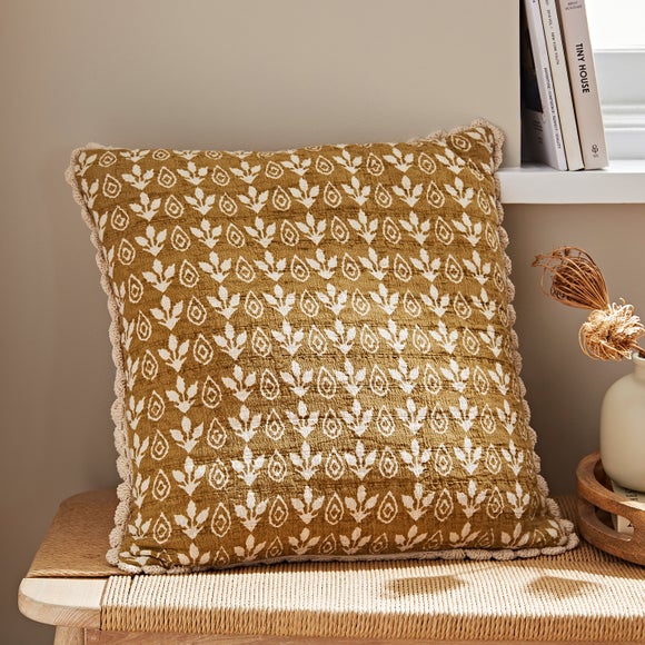 Matalasse Printed Cotton Square Cushion Cover - image 1