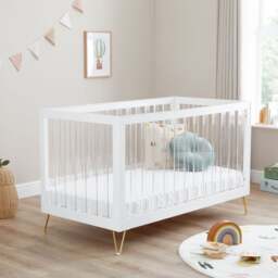 Babymore Kimi XL Acrylic Cot Bed - thumbnail 1