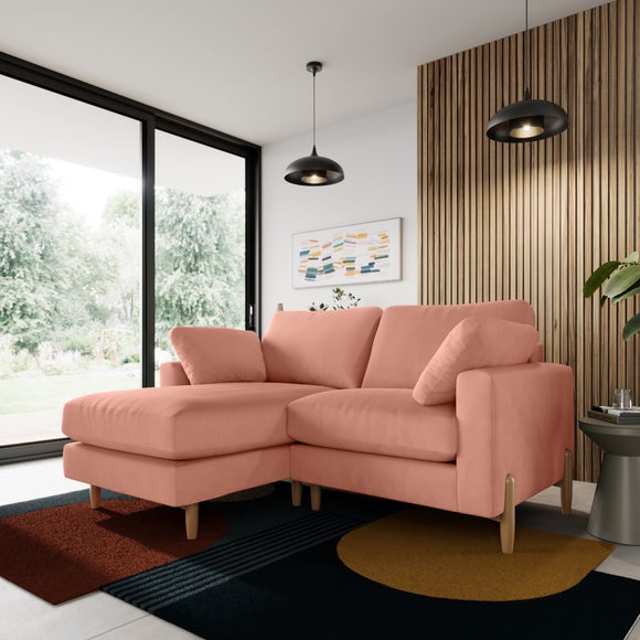 Apollo Vintage Velvet Corner Chaise Sofa - image 1