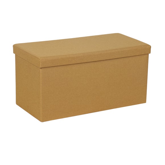 Foldable Ochre Ottoman