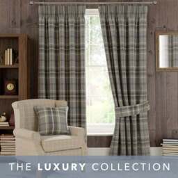 Highland Check Pencil Pleat Curtains - thumbnail 2