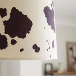 Cow Print Easy Fit Tapered Lamp Shade - thumbnail 3