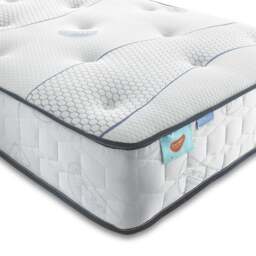 Sareer Open Coil Cool Blue Memory Foam Hybrid Mattress - thumbnail 1