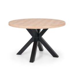Berwick 4 Seater Round Dining Table, Black - thumbnail 2