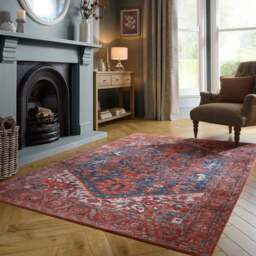 Sofia Traditional Textured Washable Rug - thumbnail 1