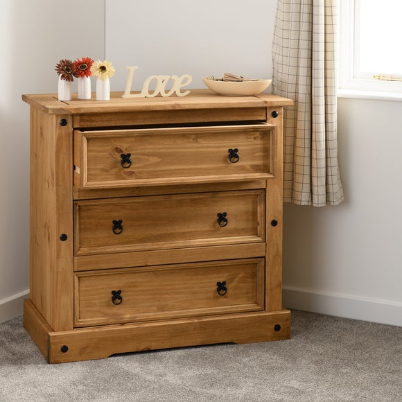 Corona 3 Drawer Chest, Pine - image 1