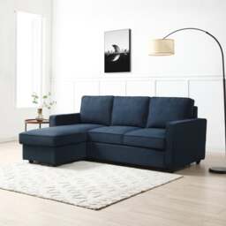 Kayden Woven Reversible Trundle Corner Double Sofa Bed - thumbnail 1