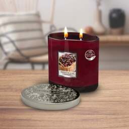 Heart and Home Ellipse Sweet Black Cherries Multi Wick Candle