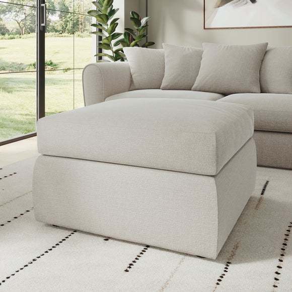 Blake Soft Texture Chenille Footstool - image 1