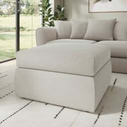 Blake Soft Texture Chenille Footstool - thumbnail 1