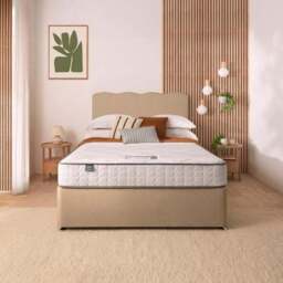 Silentnight Divan Bed With Wave Fabric Headboard and 800 Pocket Sprung Mattress - thumbnail 2