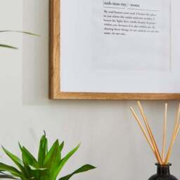 Oversized Mount Square Light Wood Photo Frame - thumbnail 2