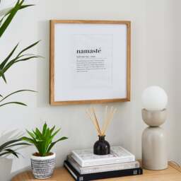 Oversized Mount Square Light Wood Photo Frame - thumbnail 1