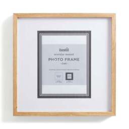 Oversized Mount Square Light Wood Photo Frame - thumbnail 3