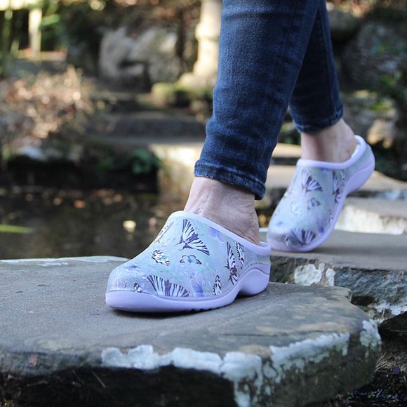 Backdoorshoes Women's Butterfly Garden Clogs - image 1