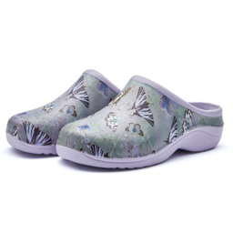 Backdoorshoes Women's Butterfly Garden Clogs - thumbnail 3