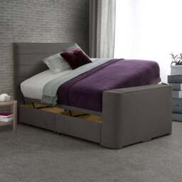 Sweet Dreams Venice Horizontal Pleated Side Lift Ottoman TV Bed - thumbnail 3