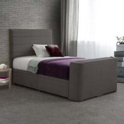 Sweet Dreams Venice Horizontal Pleated Side Lift Ottoman TV Bed - thumbnail 2