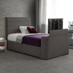 Sweet Dreams Venice Horizontal Pleated Side Lift Ottoman TV Bed - thumbnail 1