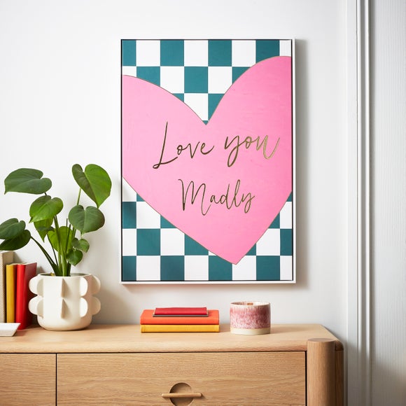 Love You Madly Foil Framed Canvas - image 1