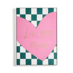 Love You Madly Foil Framed Canvas - thumbnail 3