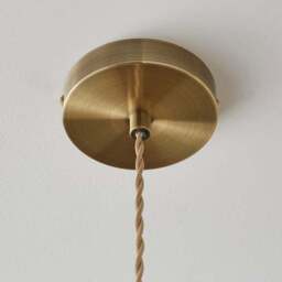 Churchgate Shilton Pressed Glass Adjustable Pendant Light - thumbnail 4
