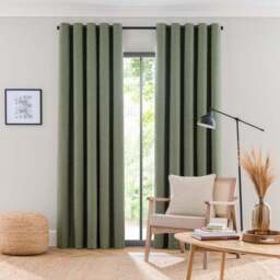 Calista Eyelet Curtains (Blackout Available) - thumbnail 2