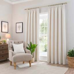 Churchgate Woodhouse Boucle Pencil Pleat Curtains - thumbnail 2