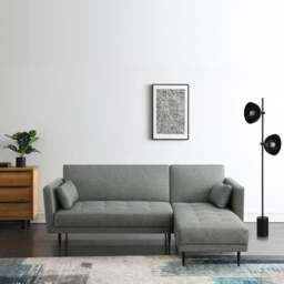 Selma Fabric Corner Double Sofa Bed - thumbnail 1