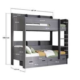 Eddie Storage Bunk Bed Frame - thumbnail 5