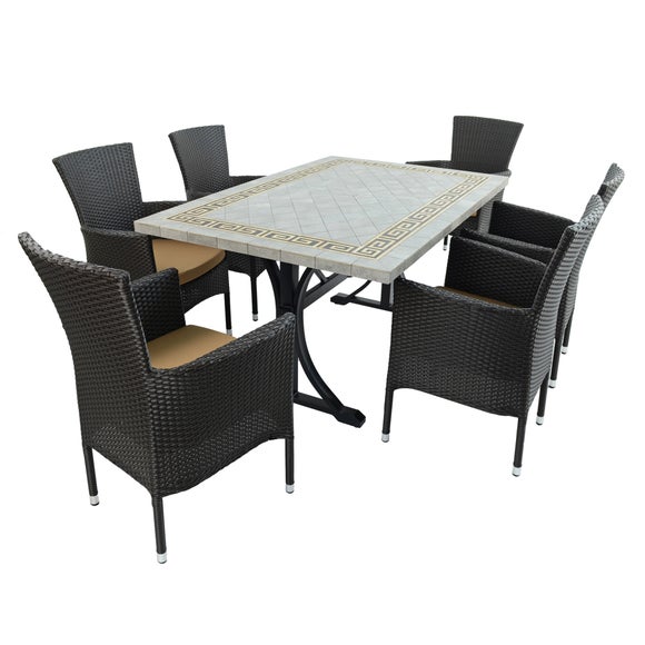 Byron Manor Burlington 6 Seat Dining Set - image 1