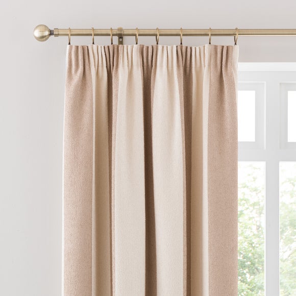 Boucle Stripe Pencil Pleat Curtains - image 1