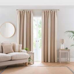 Boucle Stripe Pencil Pleat Curtains - thumbnail 2