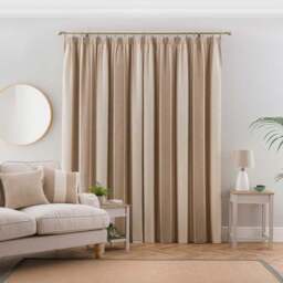 Boucle Stripe Pencil Pleat Curtains - thumbnail 4