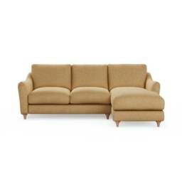 Hattie Slub Faux Linen Corner Chaise - thumbnail 2