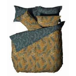 Furn. Riva Mazari Mustard Duvet Cover and Pillowcase Set - thumbnail 4