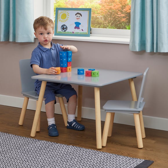 Liberty House Kids Table And Two Chairs Set, Pine - image 1