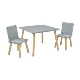 Liberty House Kids Table And Two Chairs Set, Pine - thumbnail 4