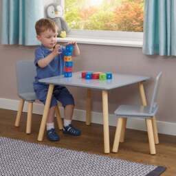 Liberty House Kids Table And Two Chairs Set, Pine - thumbnail 2