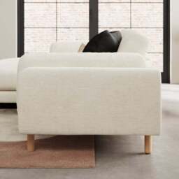 Newton Chunky Tonal Weave Corner Chaise - thumbnail 2