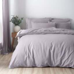 Cotton Linen Duvet Cover & Pillowcase Set - thumbnail 1