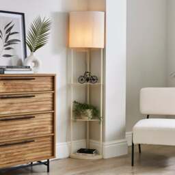 Jakob Corner Shelved Floor Lamp