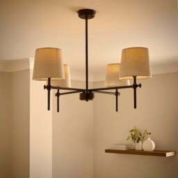 Charleston 4 Light Diner Ceiling Light - thumbnail 2