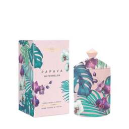 Stoneglow Urban Botanics Papaya Watermelon Ceramic Candle - thumbnail 2