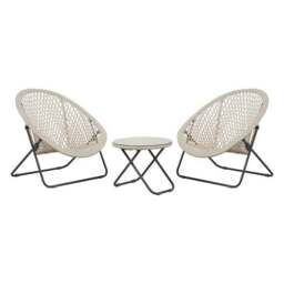 Pacific Lifestyle Tobs Foldable Outdoor Loungers Set - thumbnail 4