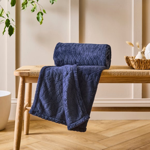Billie Geometric Fleece Throw Blanket - image 1