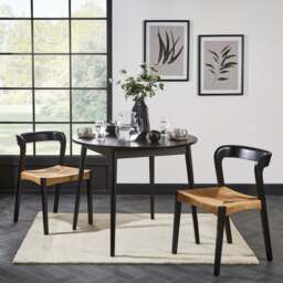 Leo 2 Seater Dining Table with 2 Melia Chairs