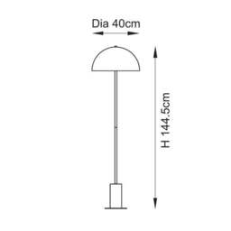 Vogue Barko Art Deco Floor Lamp - thumbnail 6