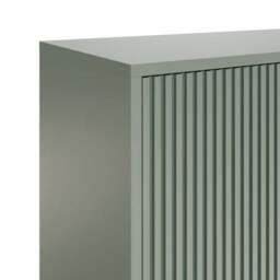 Cody Ribbed 2 Door Shoe Storage Cabinet, Green - thumbnail 6
